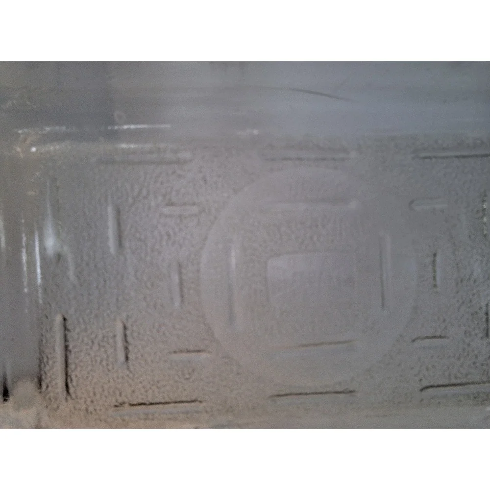 Vintage Clear Glass Refrigerator Dish with Lid Textured Bottom Storage Container